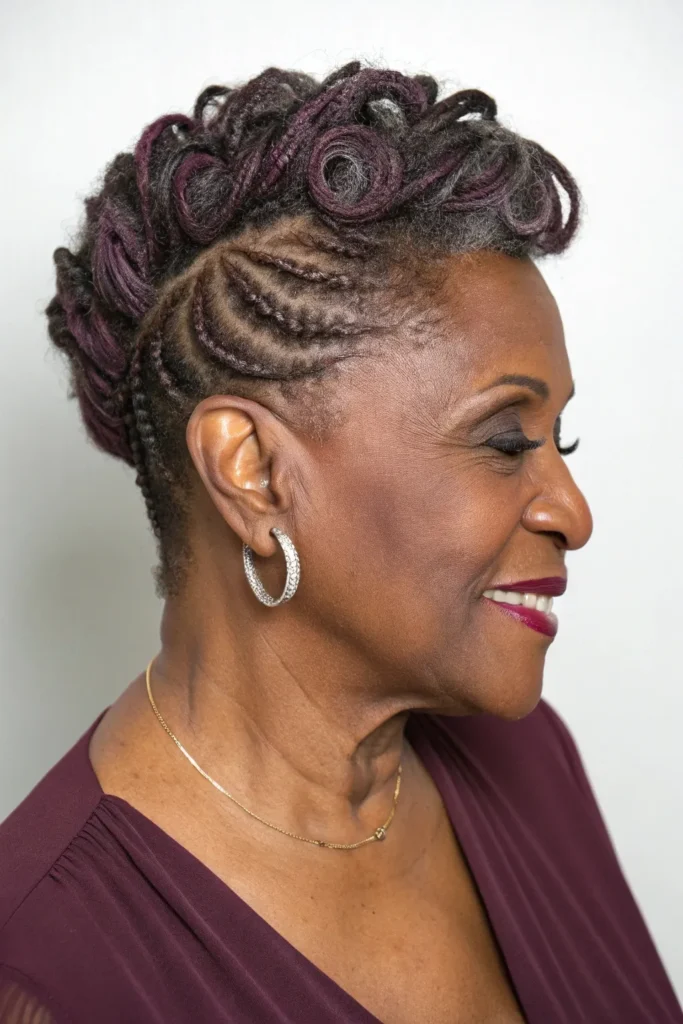 Stunning Updo Hairstyles for Older Black Women: Elegant Ideas for Timeless Beauty 39 GL18
