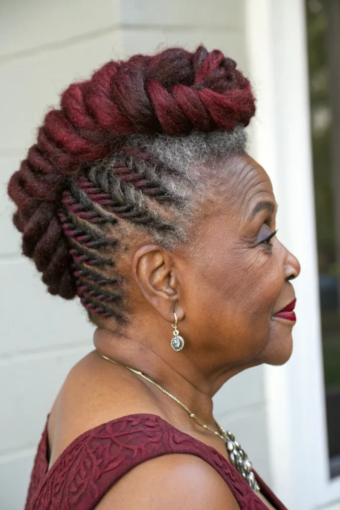 Stunning Updo Hairstyles for Older Black Women: Elegant Ideas for Timeless Beauty 30 GL9