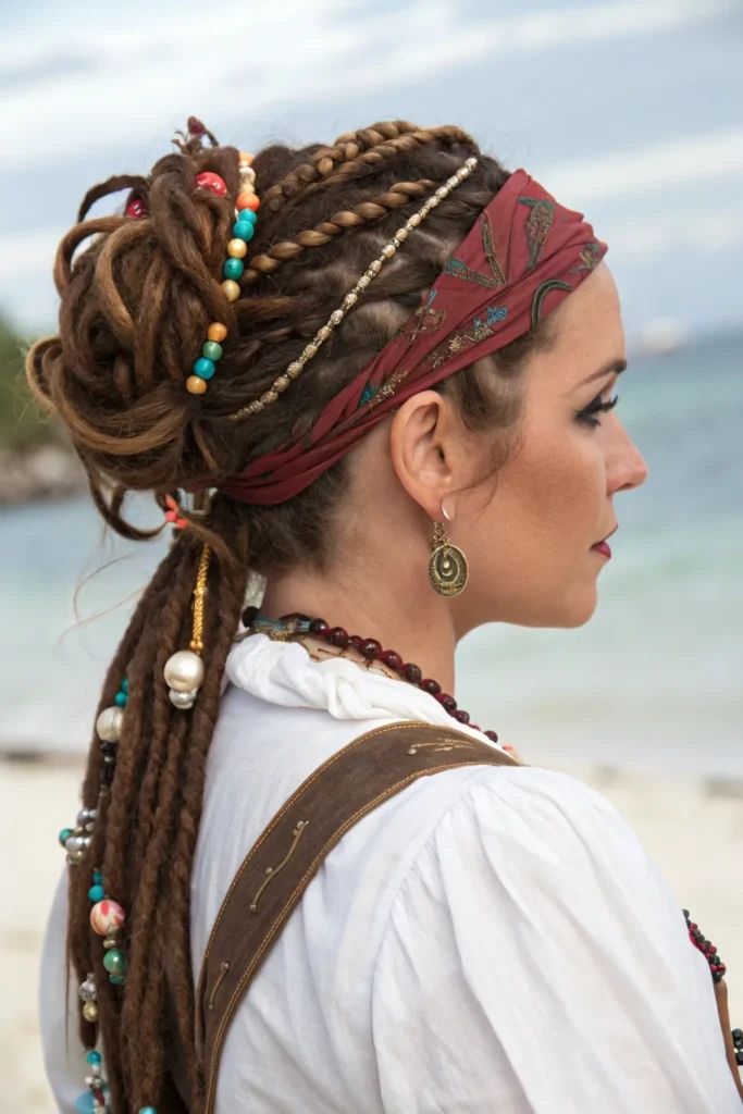 Pirate Hairstyles for Women: Stunning Halloween Hair Ideas to Steal the Show 31 JH10
