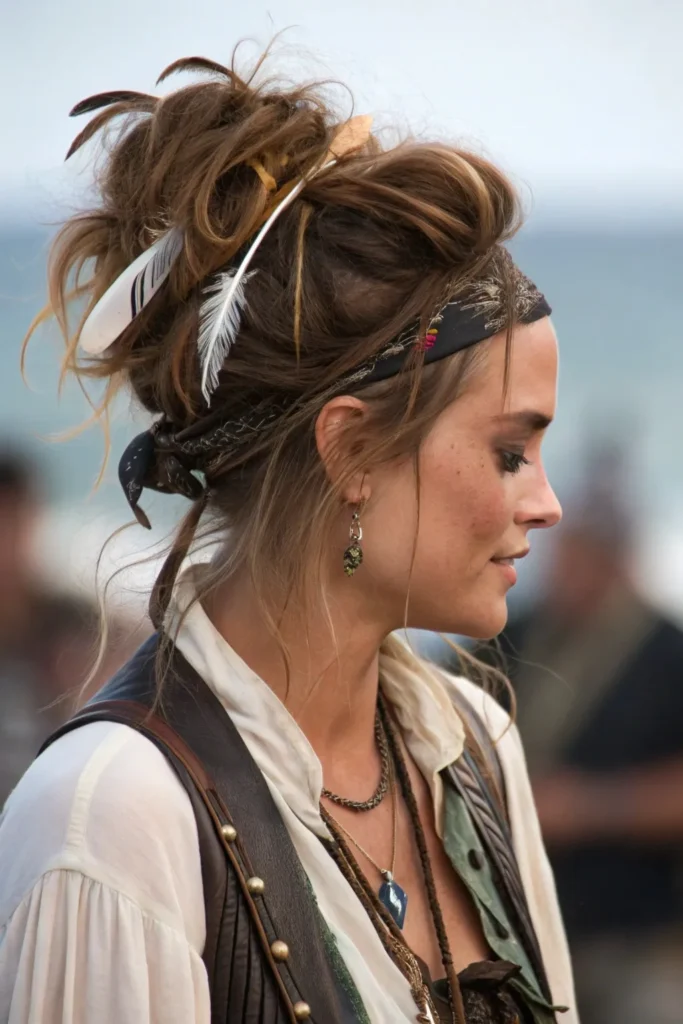 Pirate Hairstyles for Women: Stunning Halloween Hair Ideas to Steal the Show 30 JH9
