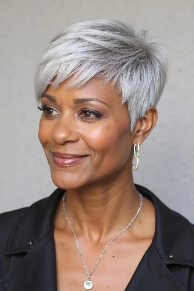 Stunning Short Hairstyles for Older Black Women: Elegant Cuts That Celebrate Your Beauty 23 LK1