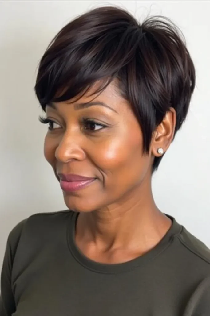 Stunning Short Hairstyles for Older Black Women: Elegant Cuts That Celebrate Your Beauty 36 LK14