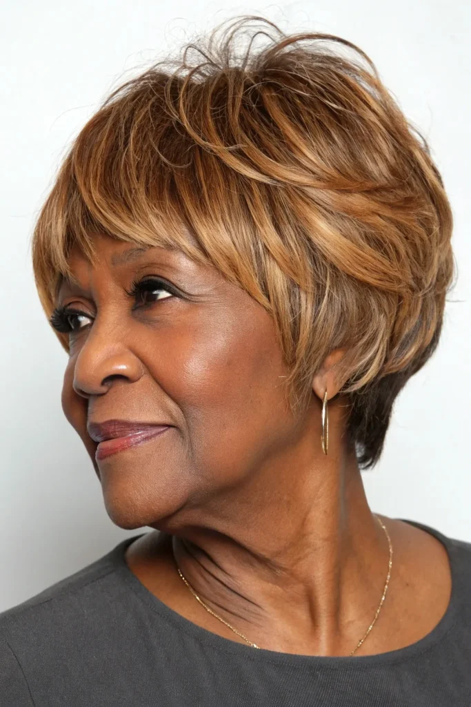 Stunning Short Hairstyles for Older Black Women: Elegant Cuts That Celebrate Your Beauty 39 LK17