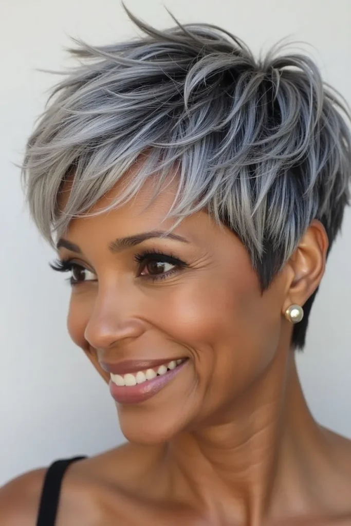 Stunning Short Hairstyles for Older Black Women: Elegant Cuts That Celebrate Your Beauty 30 LK8