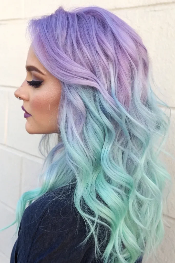 Stunning Mermaid Hairstyles for a Magical Halloween Look 19 LL18