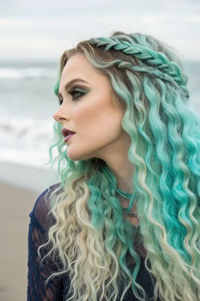 Stunning Mermaid Hairstyles for a Magical Halloween Look 21 LL20