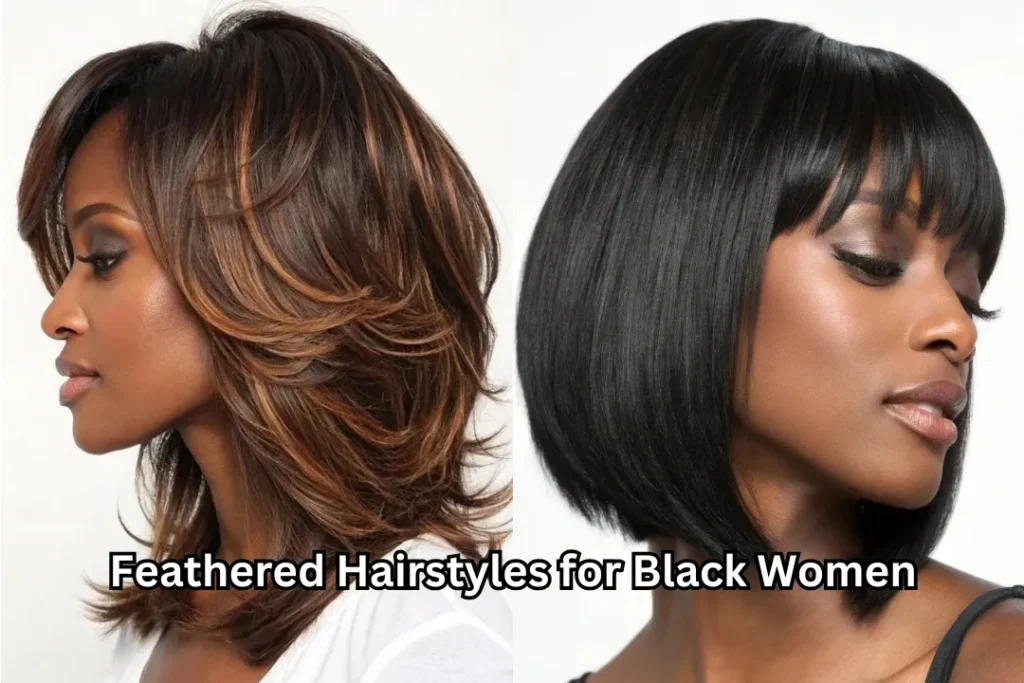 Chic Feathered Hairstyles for Black Women 20 feature 2 5