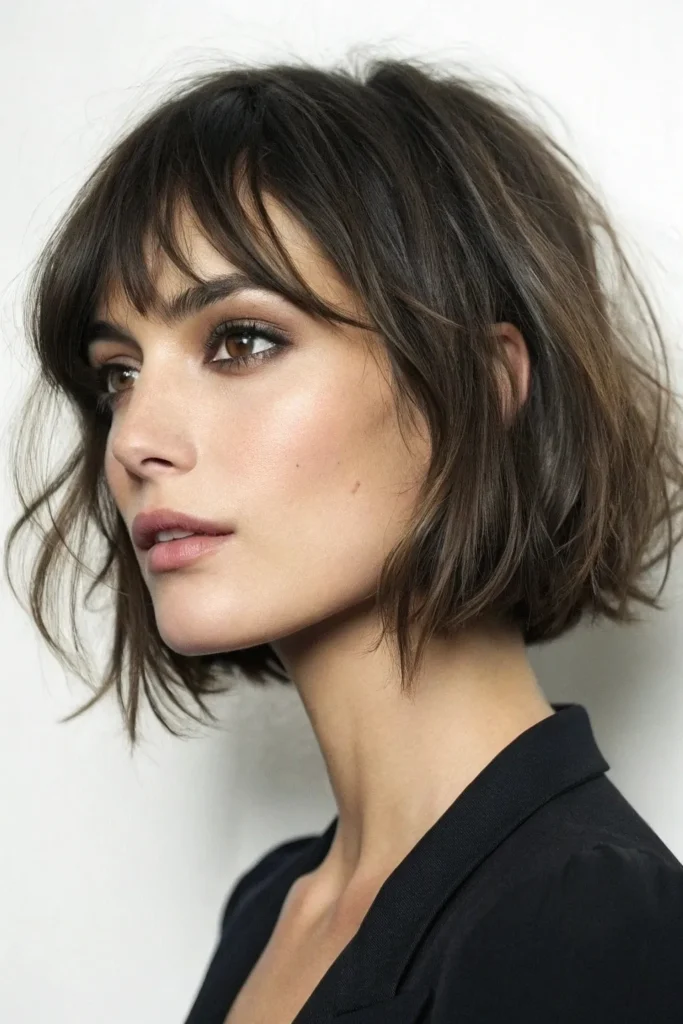 12 Elegant Hairstyles with Bangs 2 BH1 2