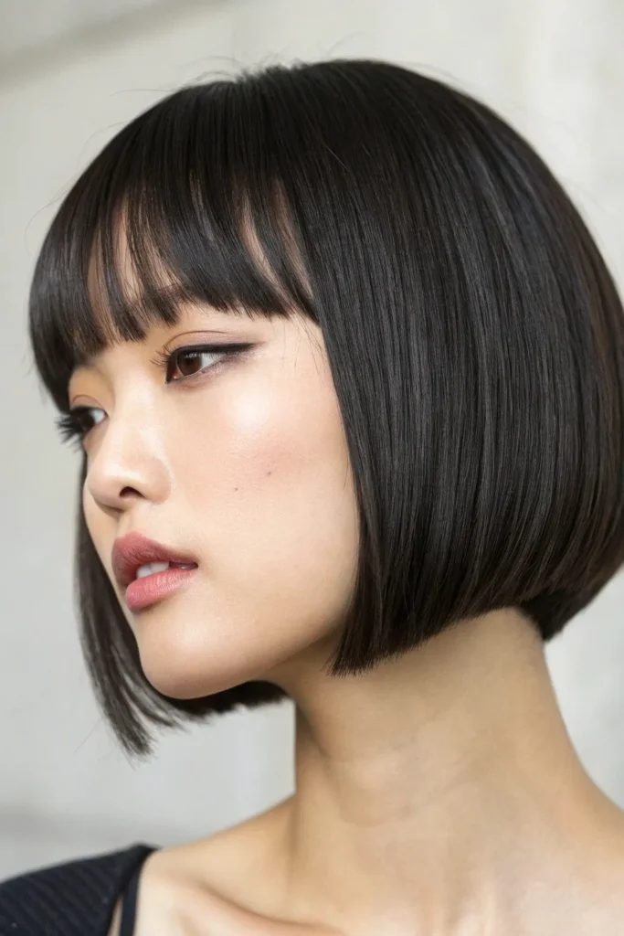 17 Modern Bob Hairstyles with Bangs 12 BH11 1