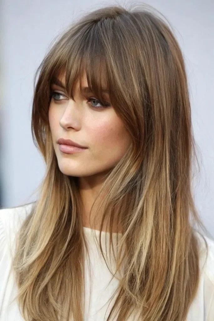 12 Elegant Hairstyles with Bangs 12 BH11 2