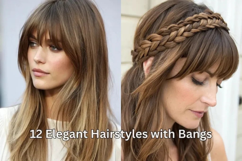 12 Elegant Hairstyles with Bangs 1 feature 3 1