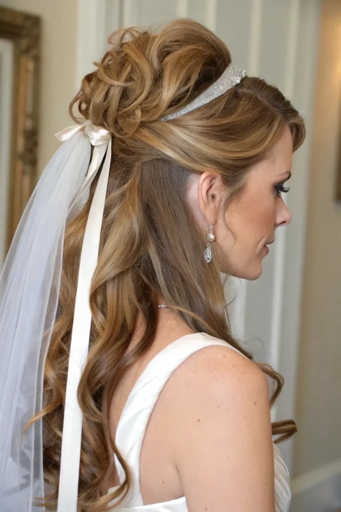 18 Glamorous Bridal Shower Hairstyles for the Bride 12 BH11