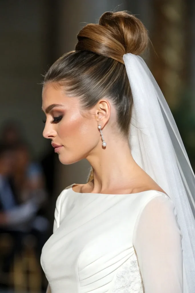18 Glamorous Bridal Shower Hairstyles for the Bride 14 BH13