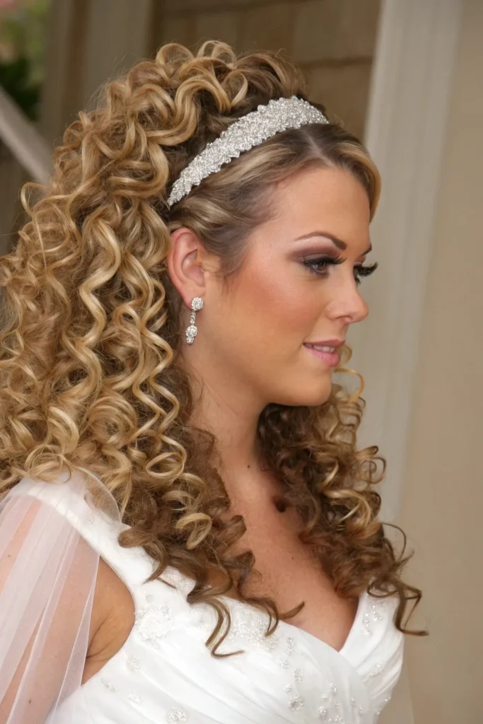 18 Glamorous Bridal Shower Hairstyles for the Bride 17 BH16