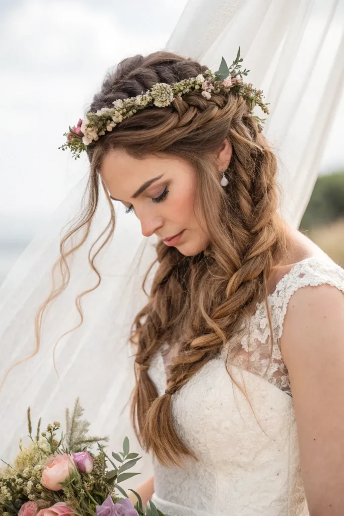 18 Glamorous Bridal Shower Hairstyles for the Bride 5 BH4