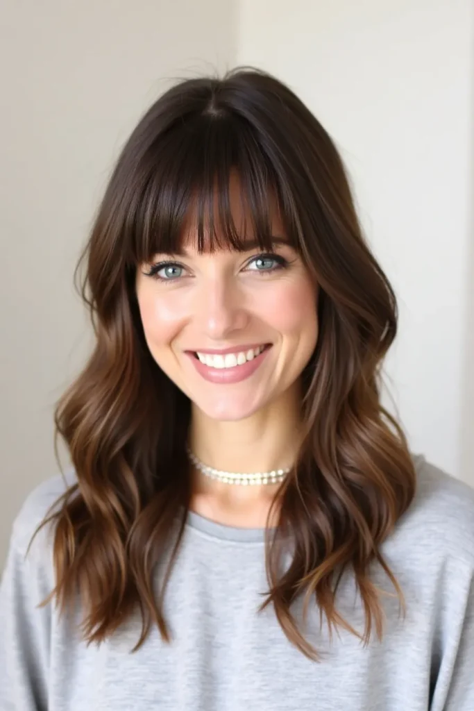 19 Face Framing Layers with Bangs Ideas 2 LL1