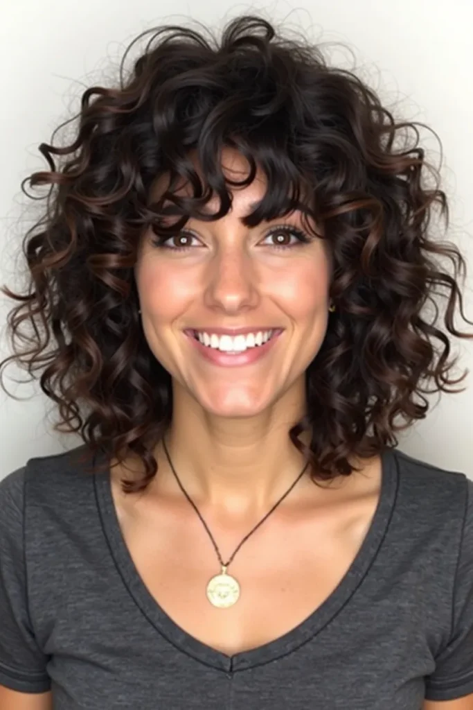 19 Face Framing Layers with Bangs Ideas 7 LL6