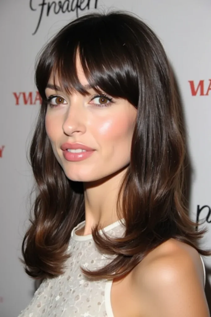 19 Face Framing Layers with Bangs Ideas 9 LL8