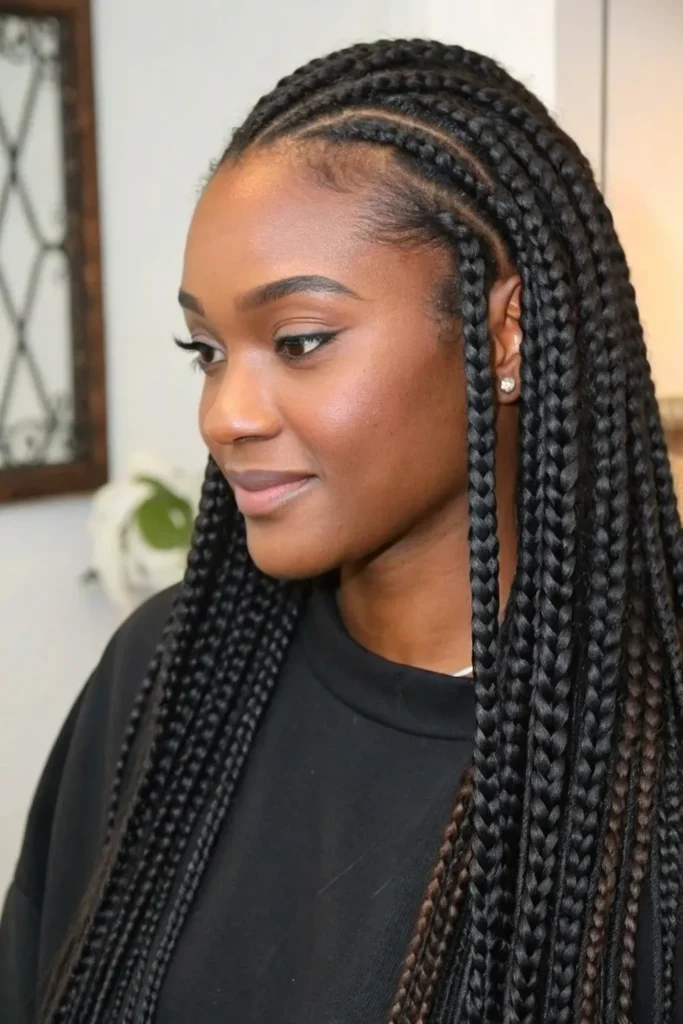 17 Flawless Middle Part Hairstyles for Black Women 3 MH2