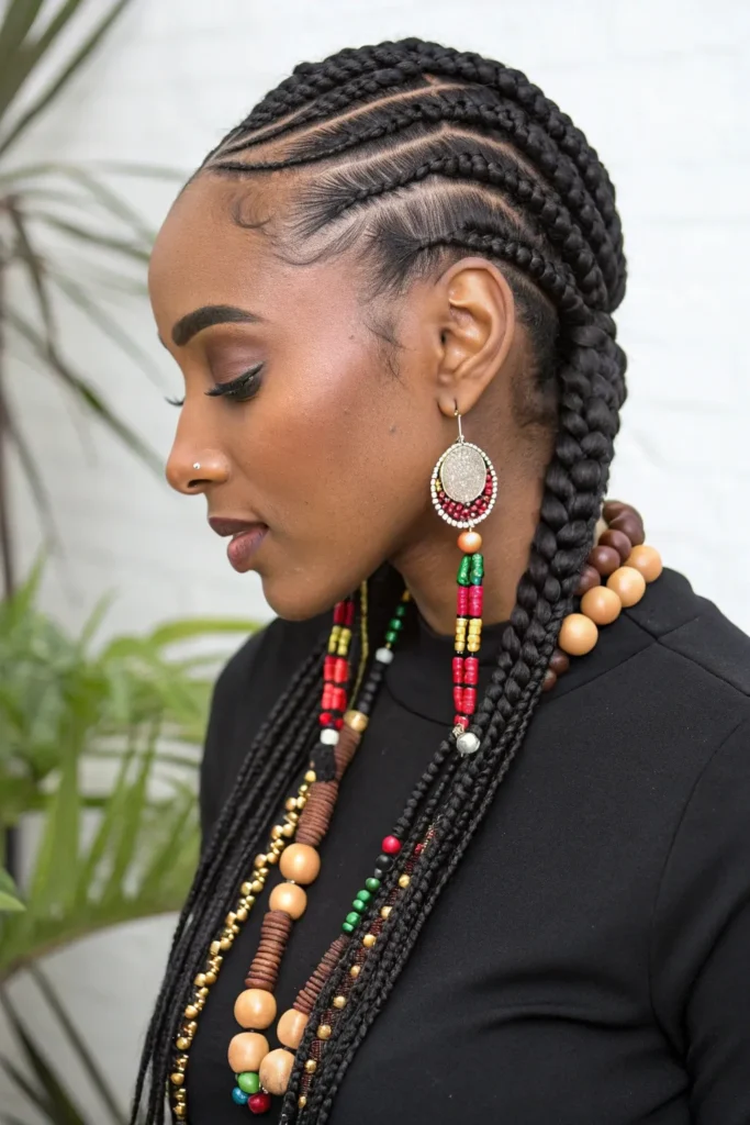 17 Flawless Middle Part Hairstyles for Black Women 9 MH8