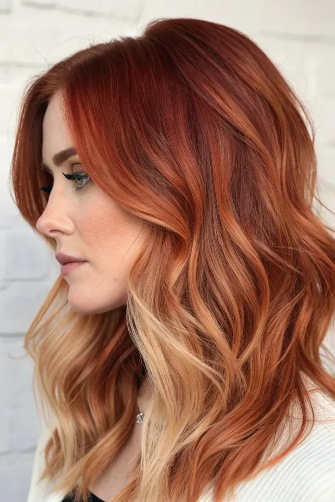 19 Stunning Strawberry Blonde Balayage Ideas 8 SB7