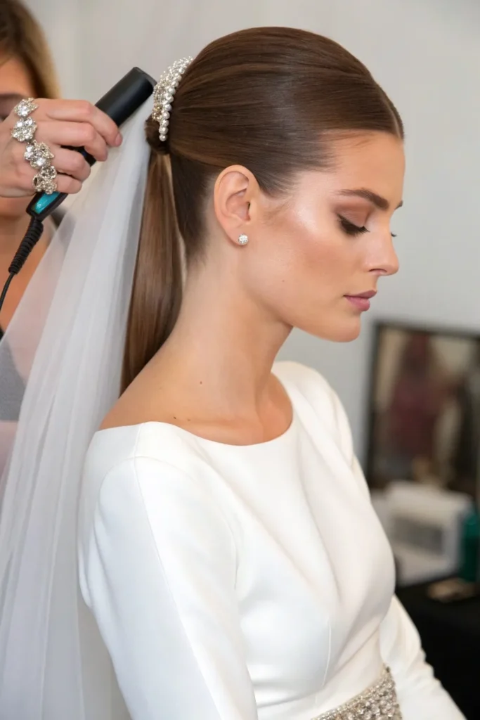 18 Glamorous Bridal Shower Hairstyles for the Bride 16 bh15