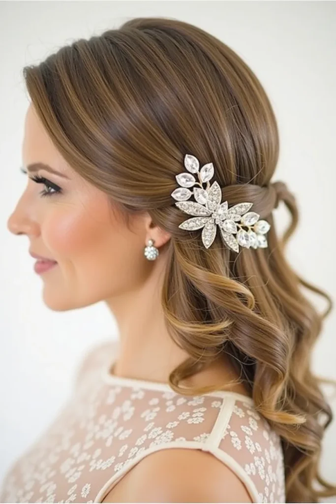 18 Glamorous Bridal Shower Hairstyles for the Bride 19 bh18
