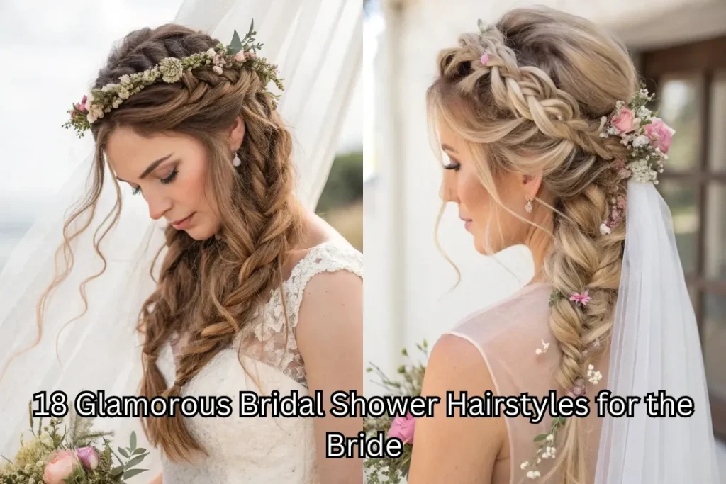 18 Glamorous Bridal Shower Hairstyles for the Bride 1 feature 3