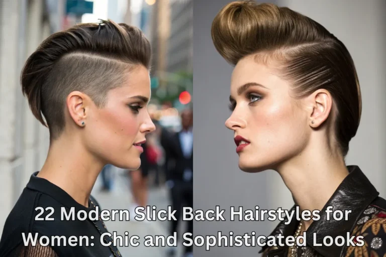 22 Modern Slick Back Hairstyles for Women: Chic and Sophisticated Looks 19 22 Modern Slick Back Hairstyles for Women: Chic and Sophisticated Looks