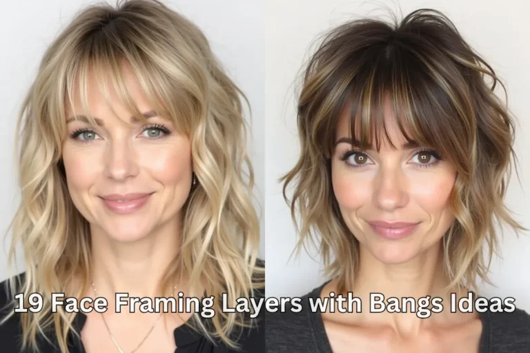 19 Face Framing Layers with Bangs Ideas