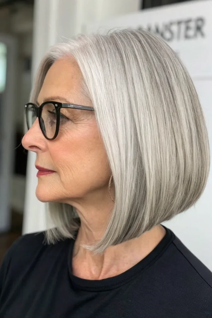 14 Chic Short Hairstyles For Women Over 50 That Look Great With Glasses 13 BC12