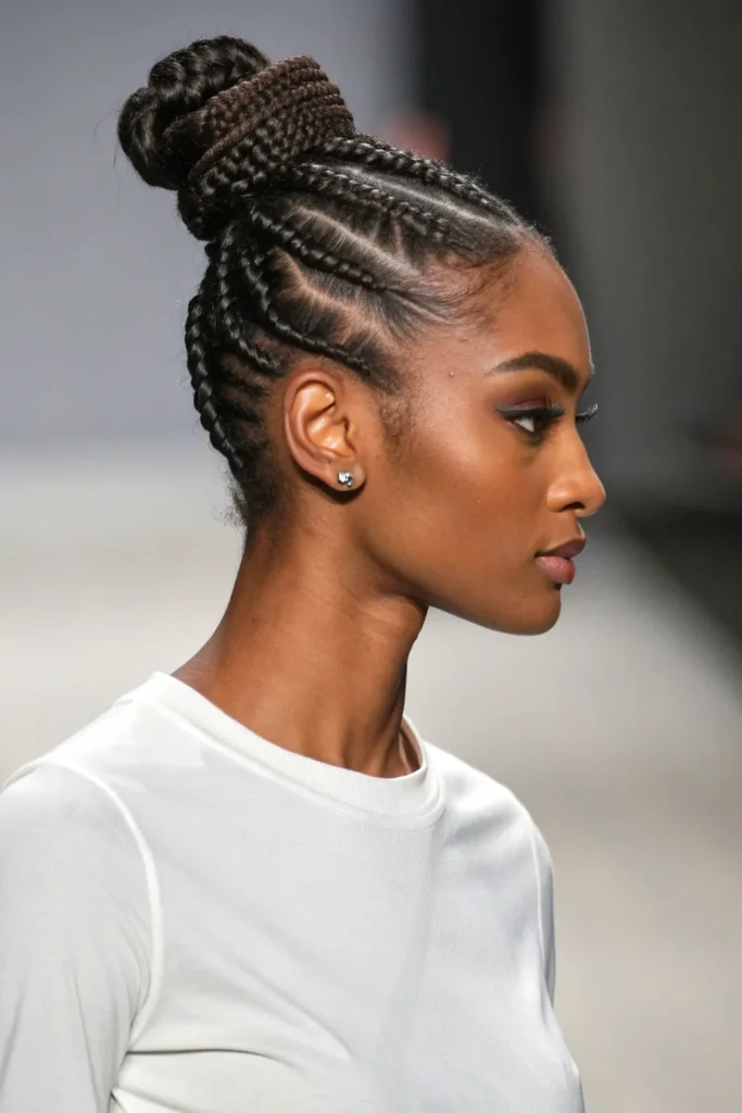 14 Braided Half Up Half Down Hairstyles for Black Women You Can’t Miss 2 CH1