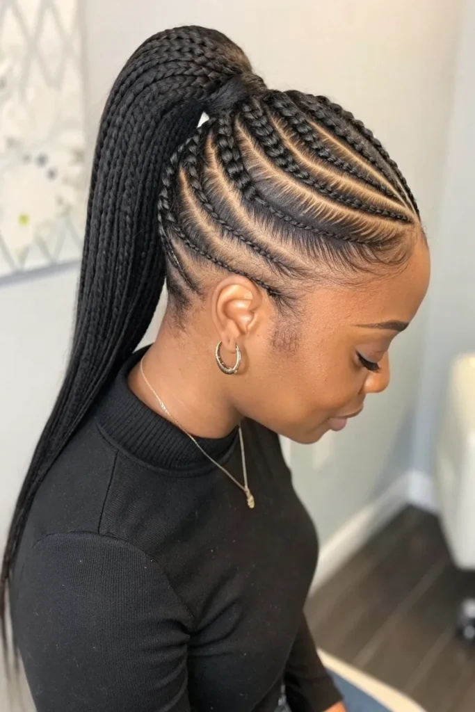 14 Braided Half Up Half Down Hairstyles for Black Women You Can’t Miss 11 CH10