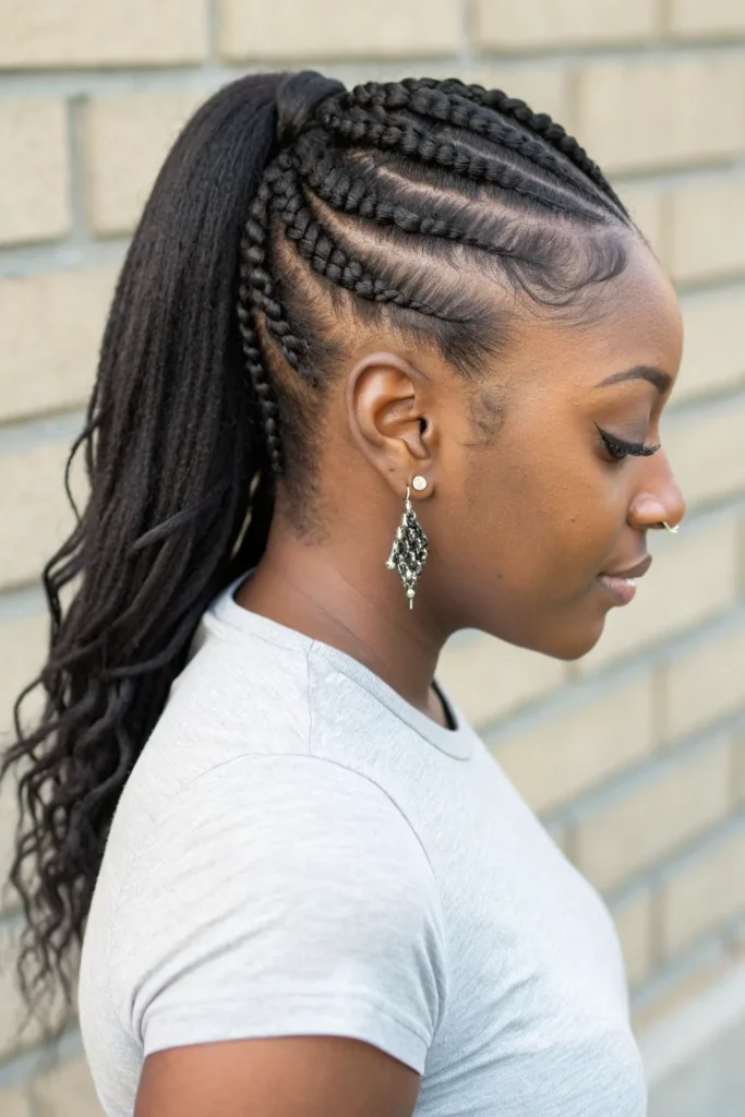 14 Braided Half Up Half Down Hairstyles for Black Women You Can’t Miss 12 CH11