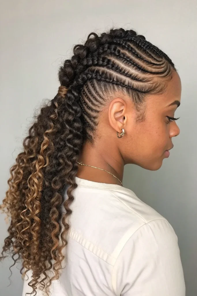 14 Braided Half Up Half Down Hairstyles for Black Women You Can’t Miss 3 CH2
