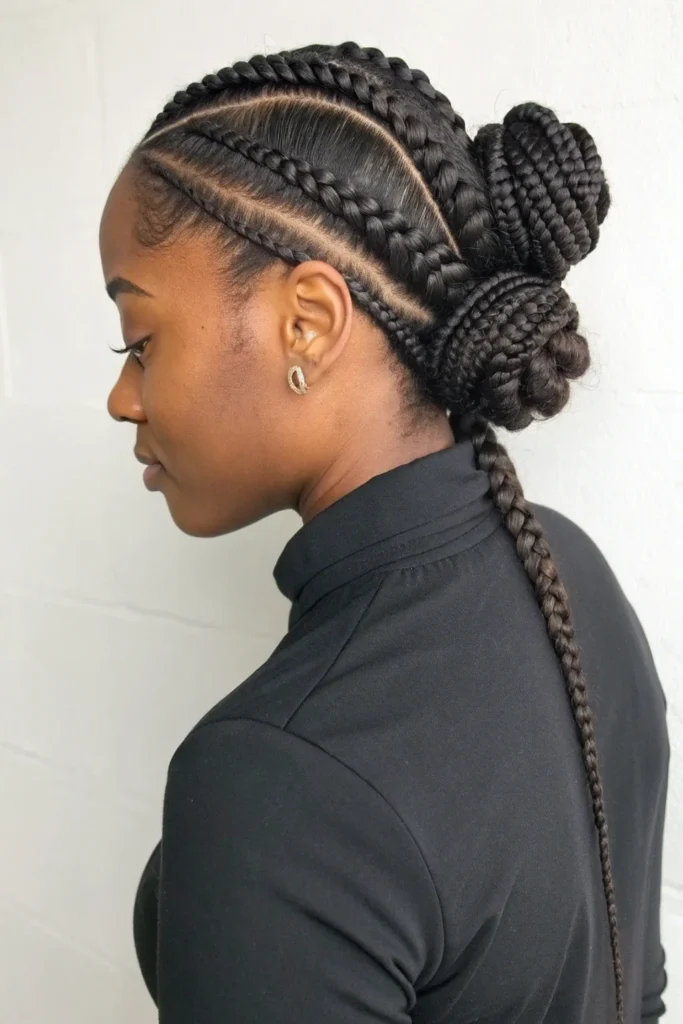 10 Gorgeous Braided Hairstyles for Black Women Cornrows Edition 3 CP2