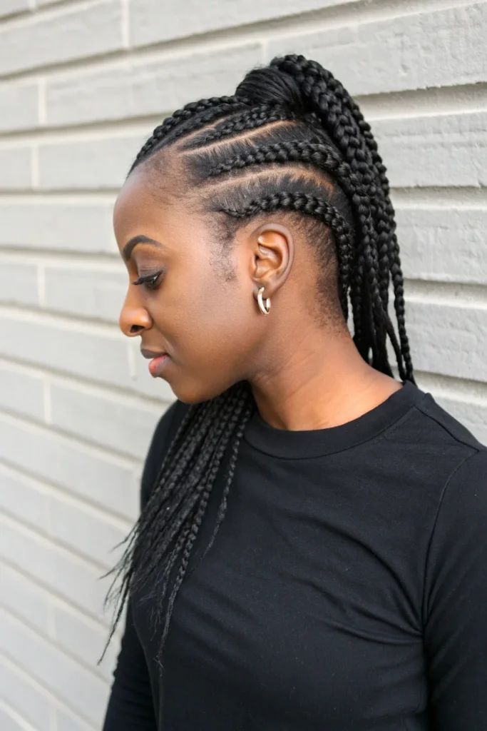 10 Gorgeous Braided Hairstyles for Black Women Cornrows Edition 5 CP4