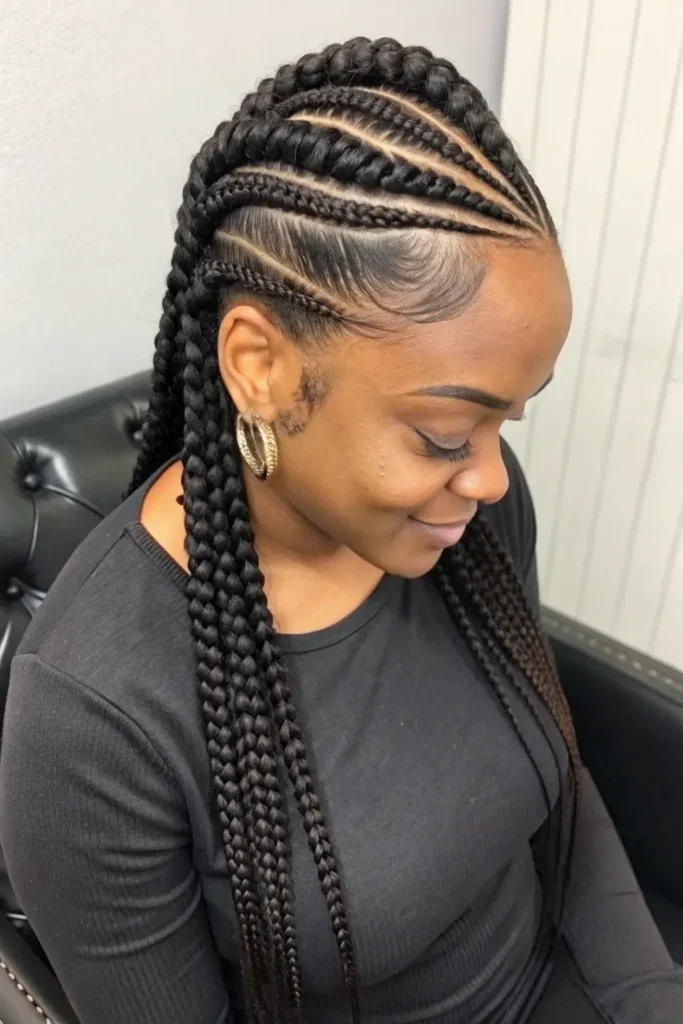 10 Gorgeous Braided Hairstyles for Black Women Cornrows Edition 8 CP7