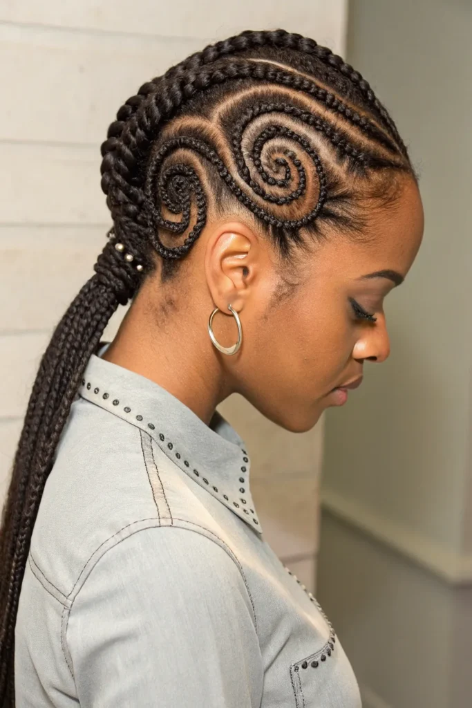 10 Gorgeous Braided Hairstyles for Black Women Cornrows Edition 10 CP9