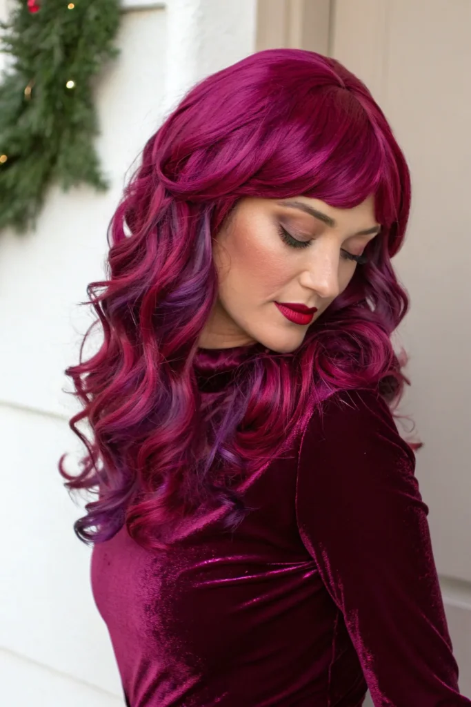 15 Festive Christmas Hair Color Wigs to Try This Season for a Stunning Holiday Look 11 CR10