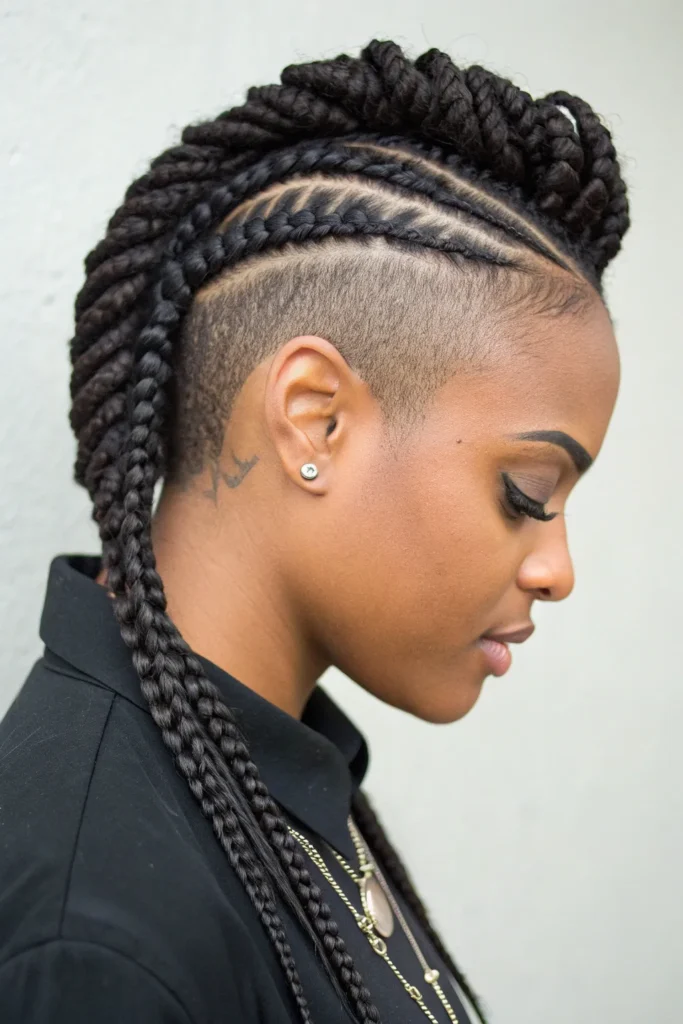 15 Half Cornrows Half Box Braids: The Perfect Fusion of Style and Texture 12 CT11