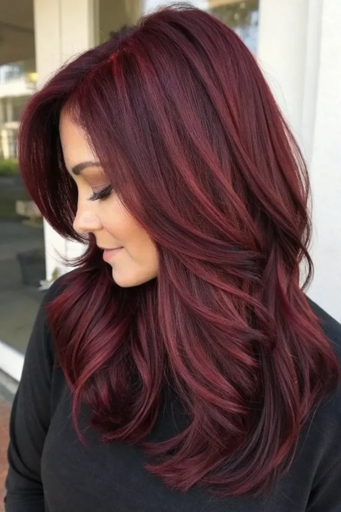 15 Stunning Burgundy Hair Color Ideas That Will Turn Heads 12 DB11