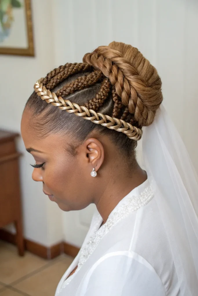 15 Gorgeous Wedding Hairstyles for Black Women 12 EH11