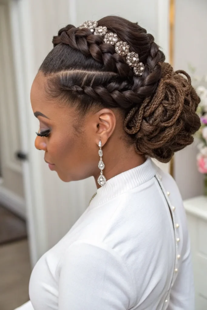 15 Gorgeous Wedding Hairstyles for Black Women 8 EH7