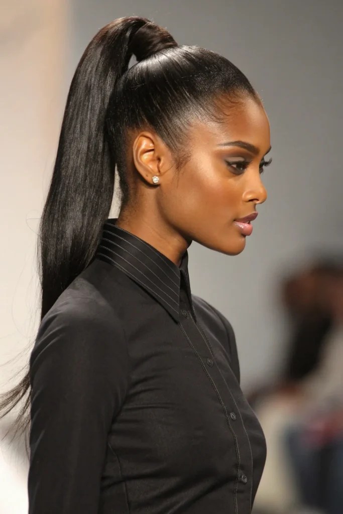 13 Stunning Ponytail Hairstyles for Black Women 3 HP1