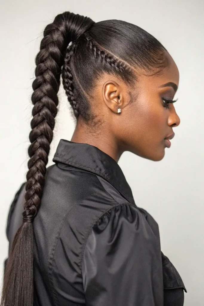 13 Stunning Ponytail Hairstyles for Black Women 11 HP10
