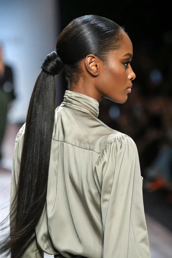 13 Stunning Ponytail Hairstyles for Black Women 12 HP11