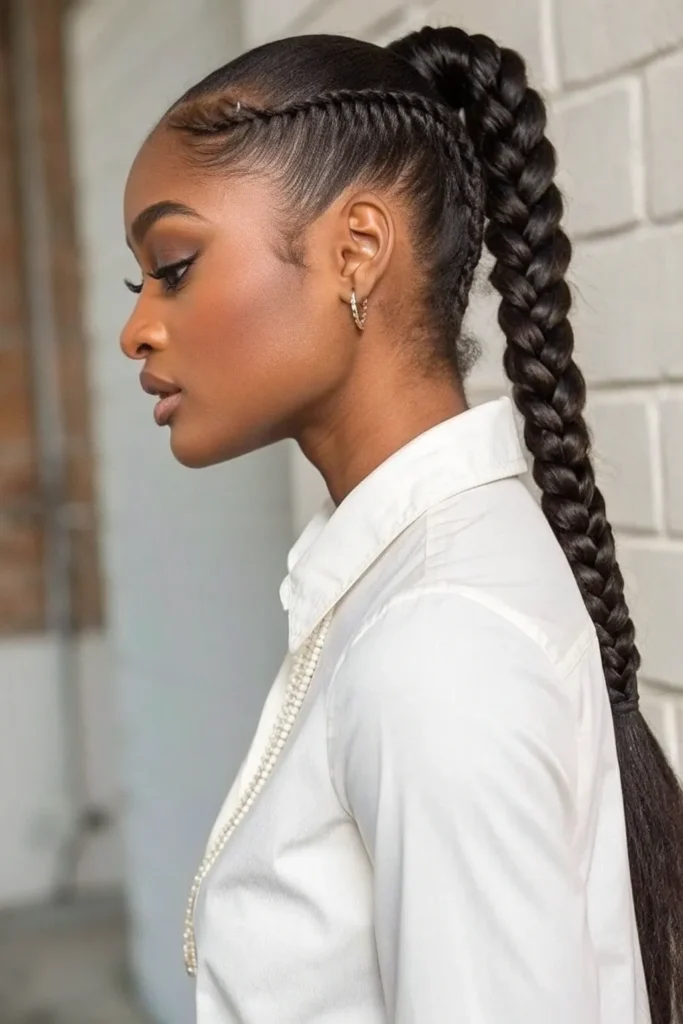 13 Stunning Ponytail Hairstyles for Black Women 7 HP5