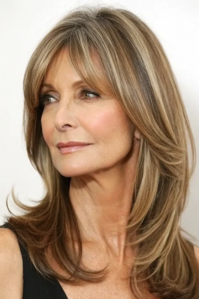 13 Chic Hairstyles for Women Over 50 with Round Faces 2 LS1