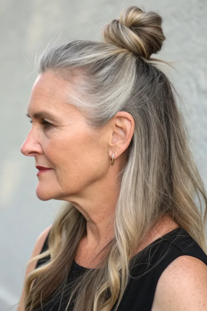 13 Chic Hairstyles for Women Over 50 with Round Faces 14 LS13